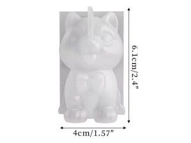 Molde silicona perrito con moño
